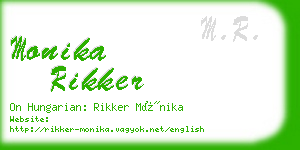 monika rikker business card